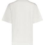 T-shirt con ricamo cuore in cotone 105665 A326Z05 PINKO 