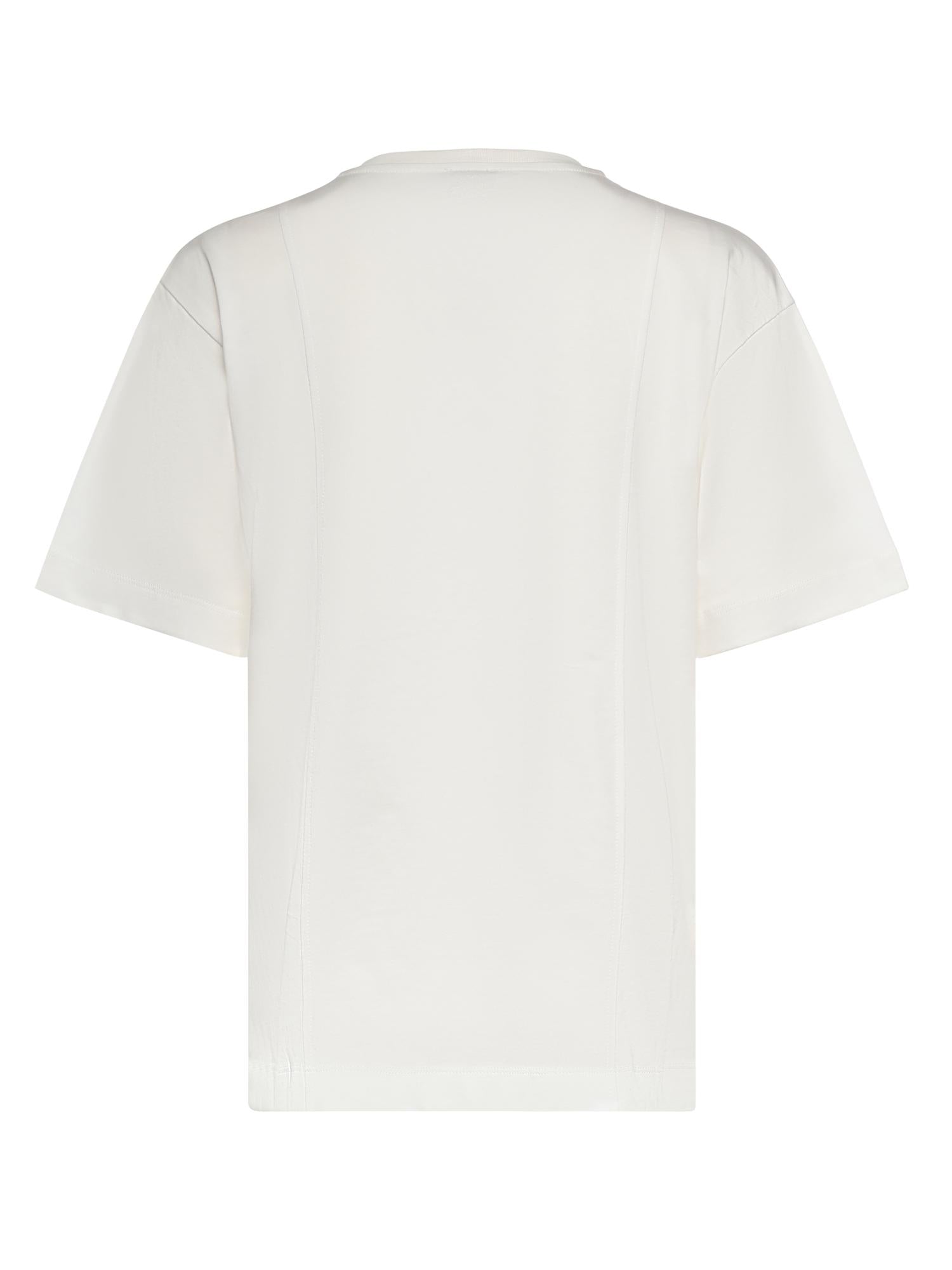 T-shirt con ricamo cuore in cotone 105665 A326Z05 PINKO 