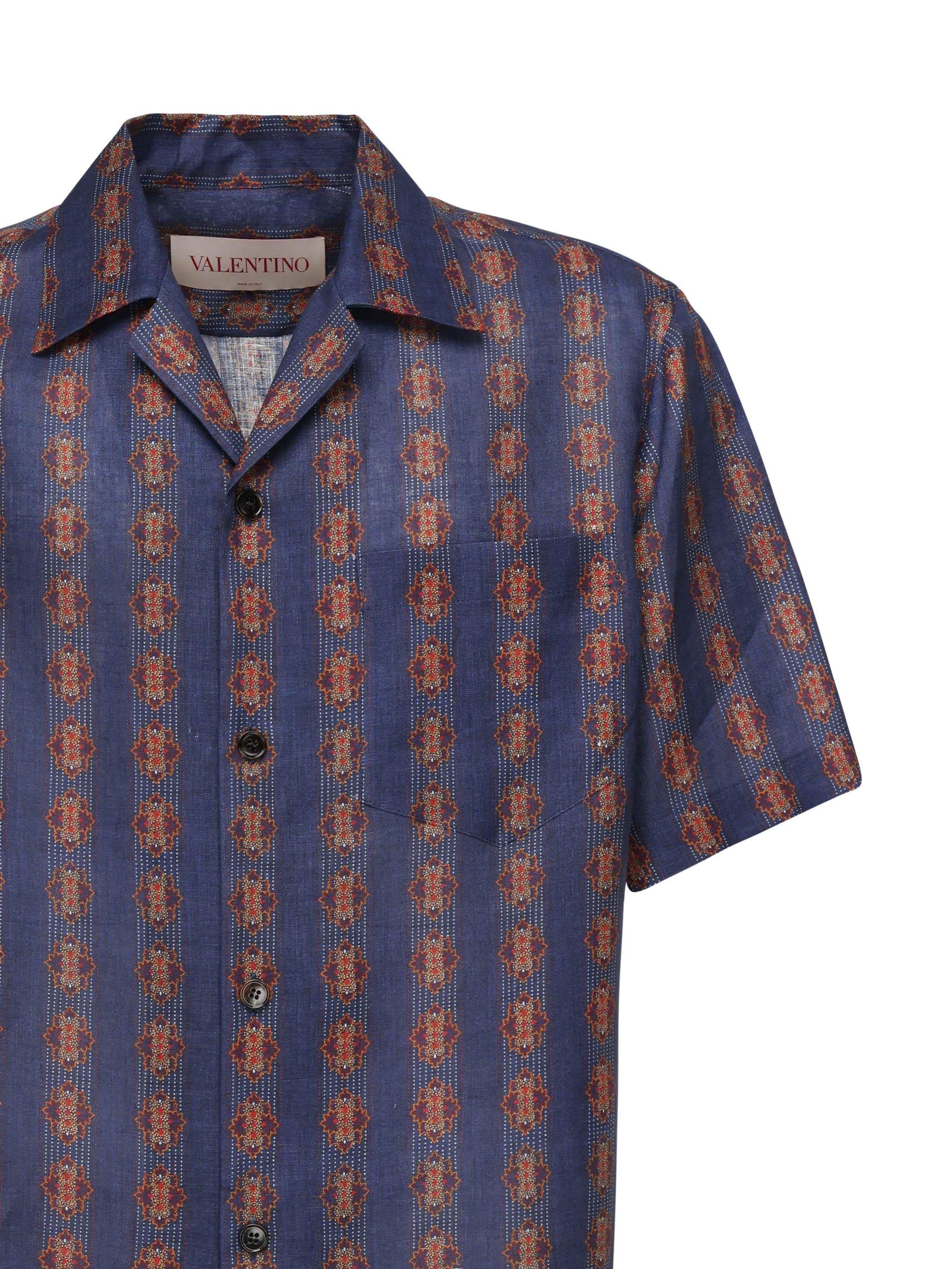 Camicia da bowling stampa Voyage Imaginaire 6V3AA111 AN0QR4 VALENTINO GARAVANI 