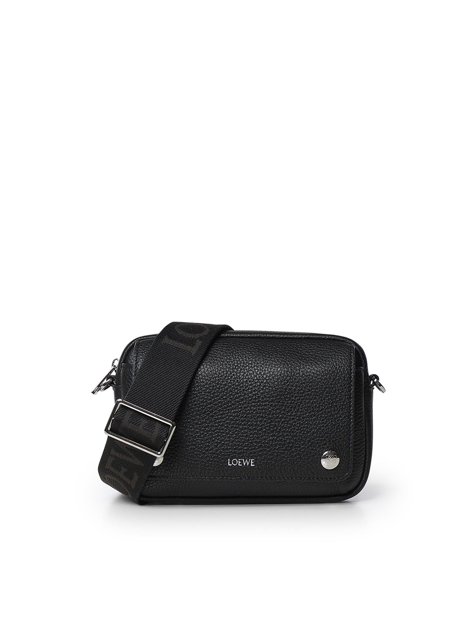 Borsa Messenger Pebble piccola in pelle di vitello<BR/> BANBPCBX04 1100 LOEWE 