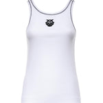 Canotta a costine con ricamo Love Birds 106816 A3ALZZ1 PINKO 
