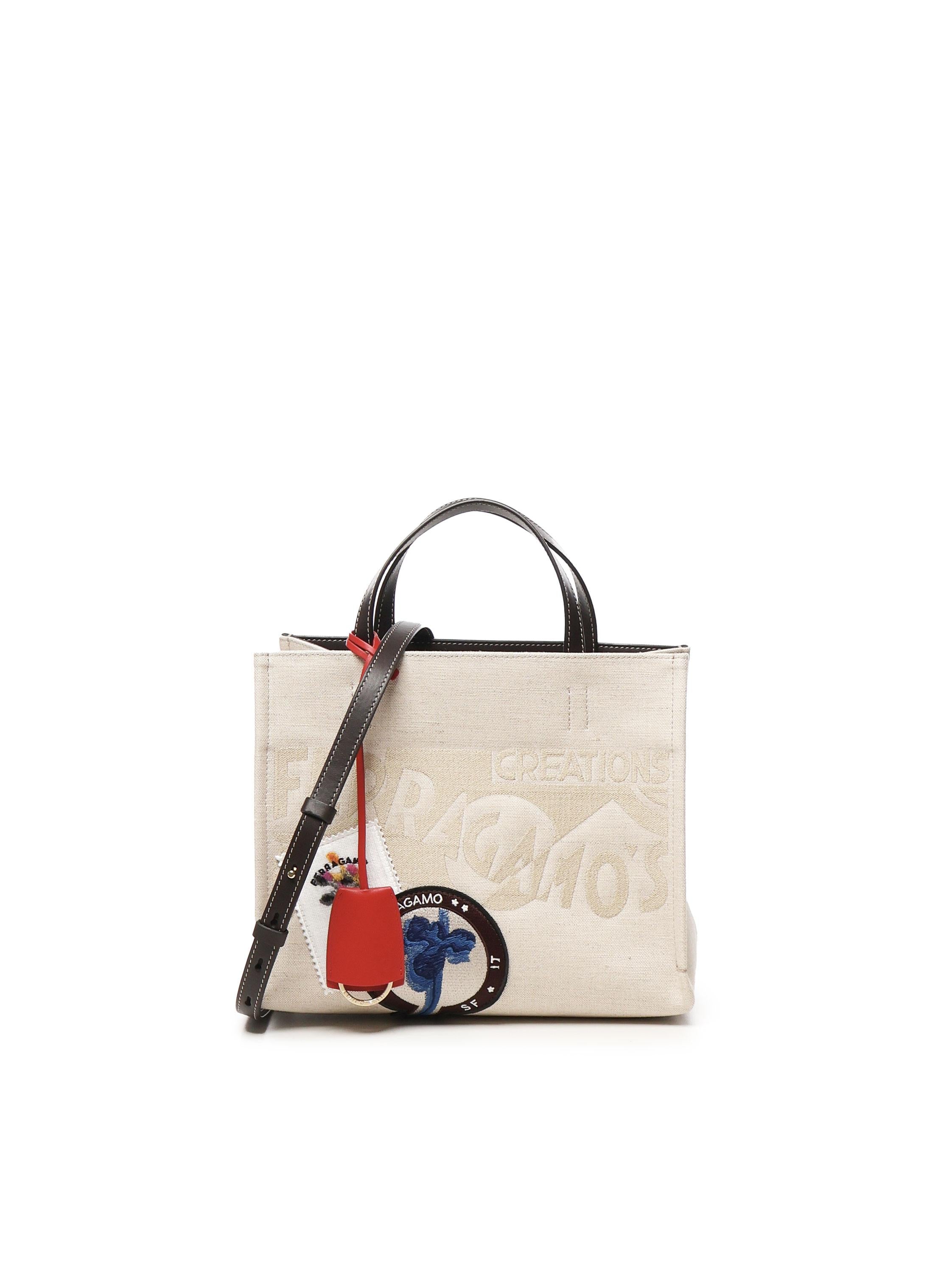 Tote Bag con logo 219942 780197001 FERRAGAMO 