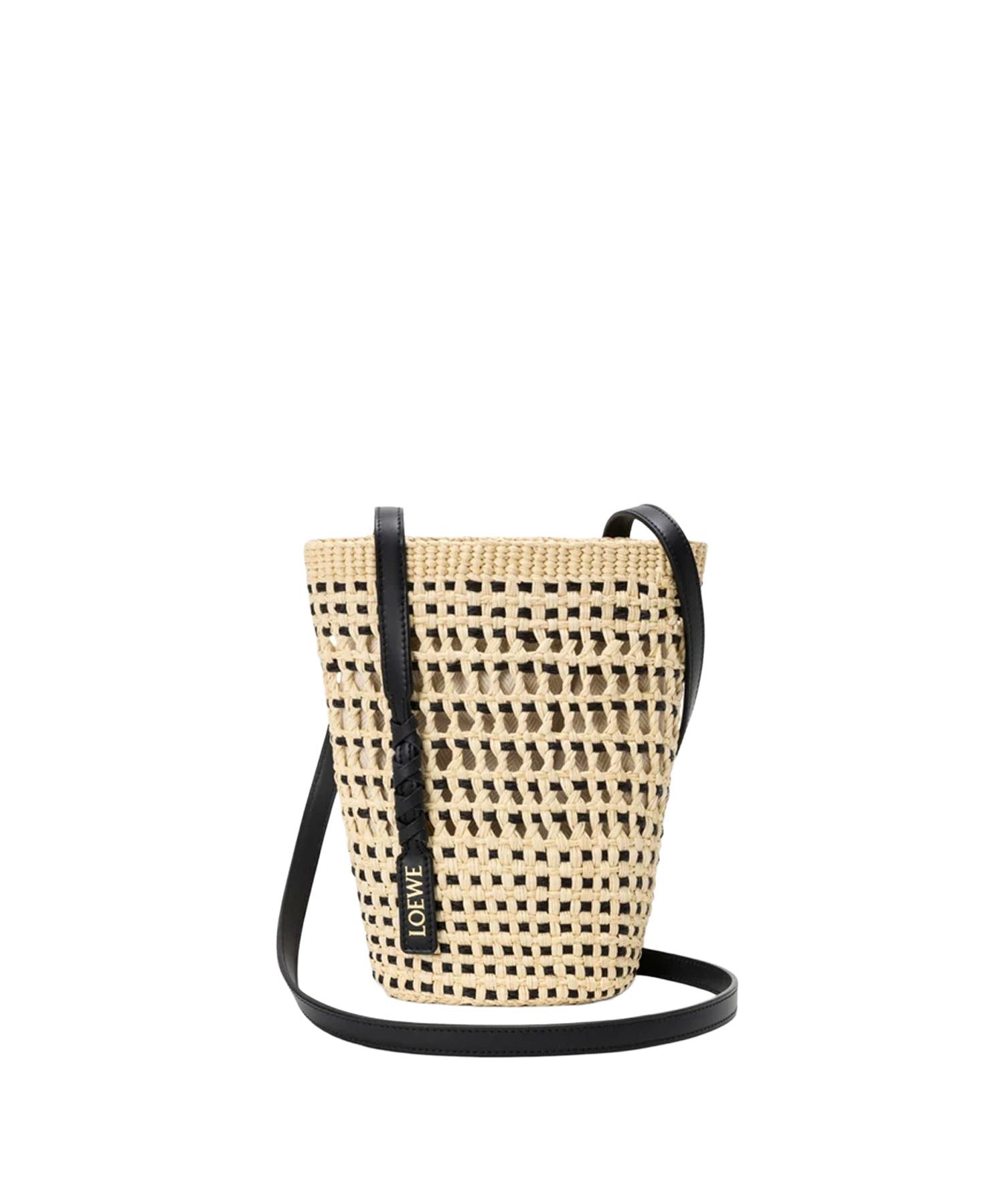 Borsa Braid in palma Iraca e pelle di vitello C630IMBX01 2165 LOEWE 