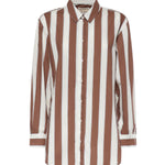 Camicia in cotone a righe con ricamo BRIG001 01418L MC2 SAINT BARTH 