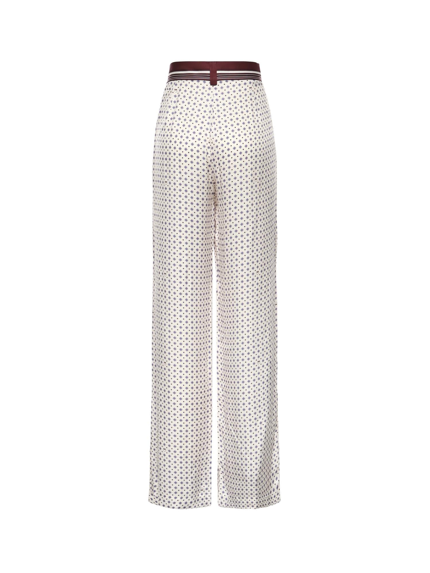 Pantaloni con motivo cravatteria 106203 A31KBBA PINKO 
