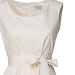 Abito con gonna a campana 3711 B 4002VANIGLIA SCARLETT G 