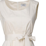 Abito con gonna a campana 3711 B 4002VANIGLIA SCARLETT G 