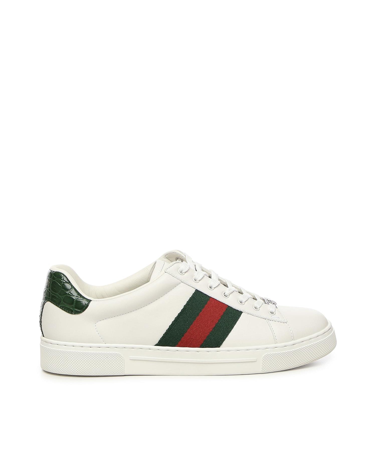 Sneaker Gucci Ace con dettaglio Web 757892 AACAG9055 GUCCI 