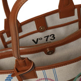 Borsa shopping con logo 73BS9MT02 GUENDAOFF WHITE/MULTICOLOR V° 73 