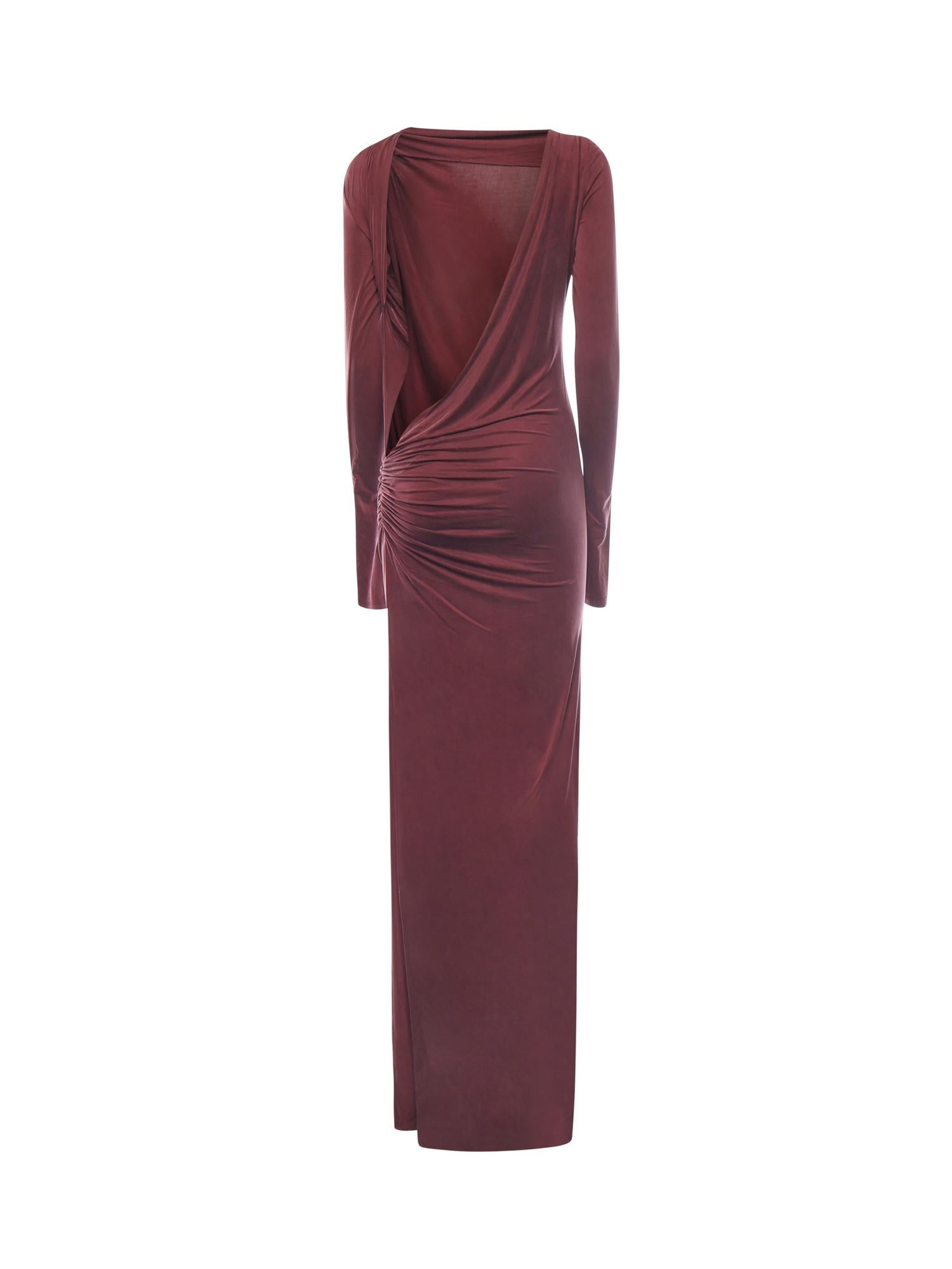 Abito lungo Sophie T180129A TJV045ROUGE NOIR THE ANDAMANE 
