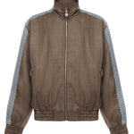 Giacca 'La Trackjacket Chevron' in lana IJT214WV009 BN Drôle de Monsieur 