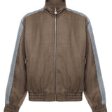 Giacca 'La Trackjacket Chevron' in lana IJT214WV009 BN Drôle de Monsieur 