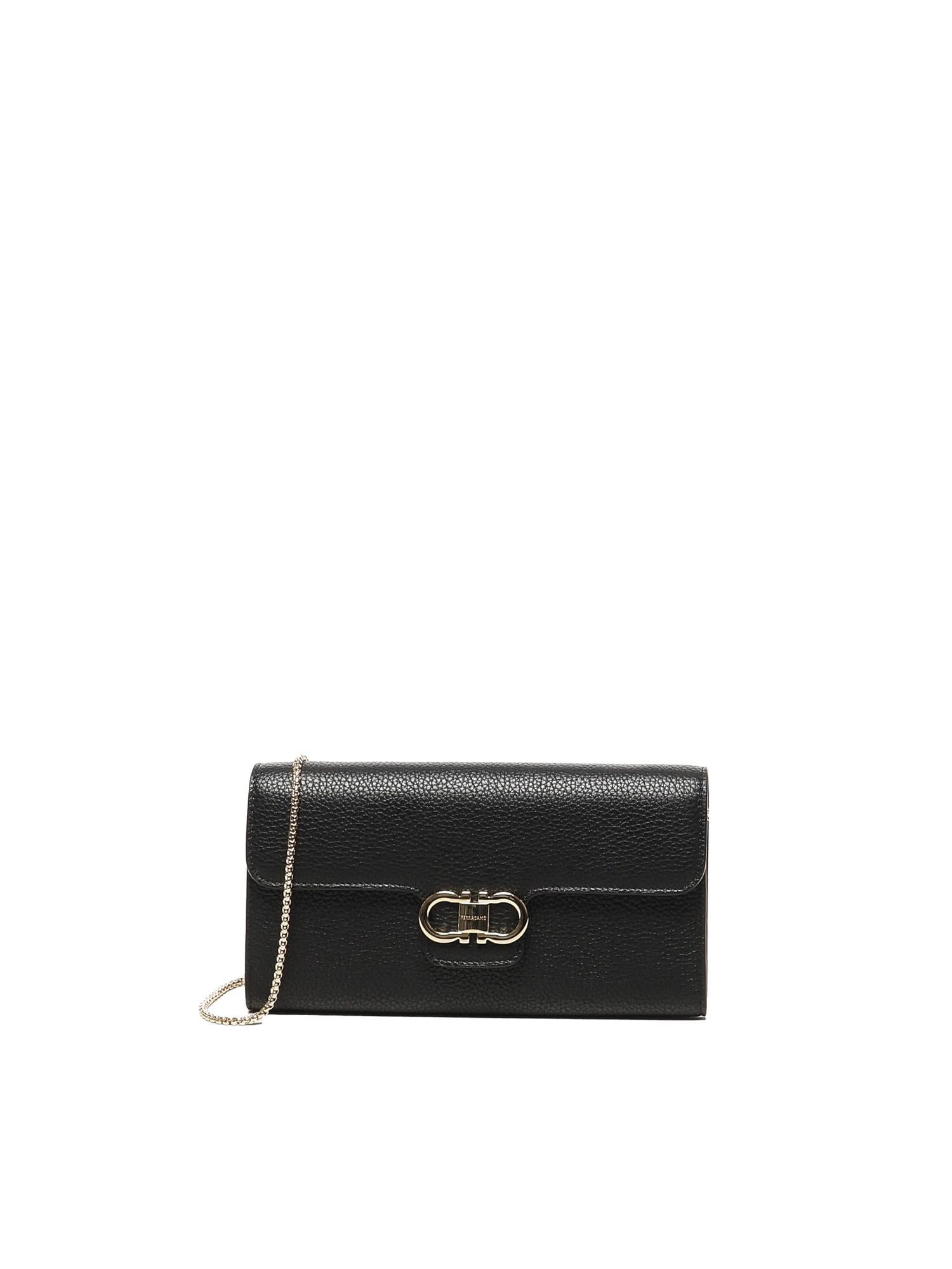 Portafoglio Gancini con tracolla 220981 785769001 FERRAGAMO 
