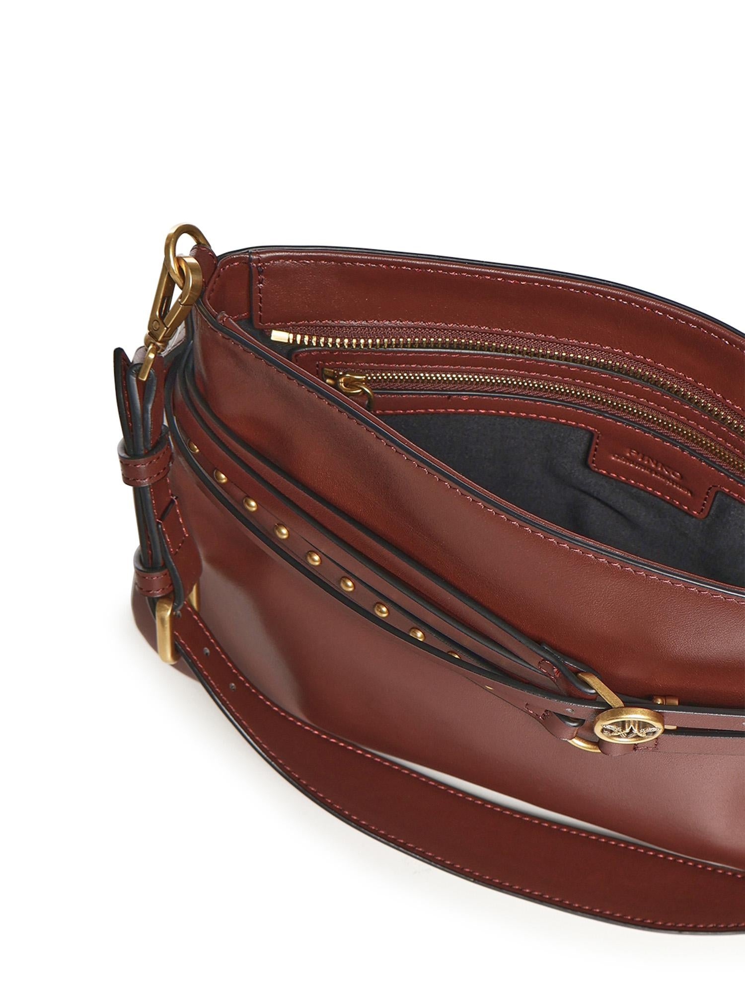 Borsa a spalla media Belt Bag in pelle 106176 A0QOR49Q PINKO 