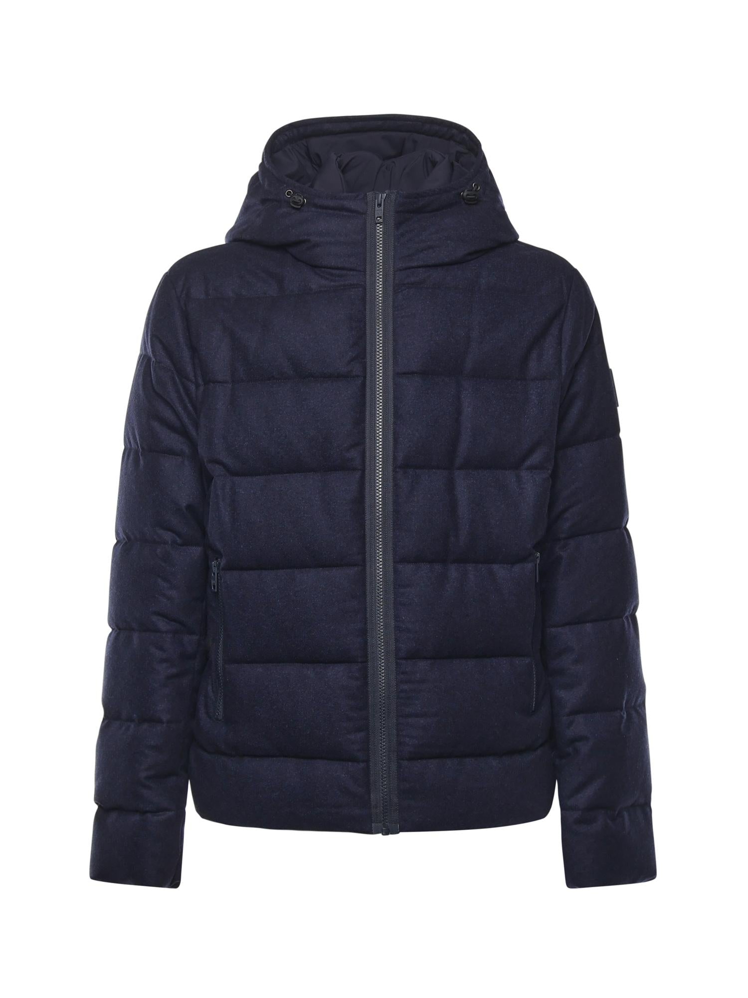 Piumino double front in flanella di lana cardata NAM32510620WGZ U604 FAY 