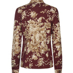 Camicia in charmeuse stampa Rose F5R64T FSA7YHR4OX DOLCE & GABBANA 