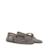 Ballerine in rete con strass AA3A029A023 210 ALAIA 
