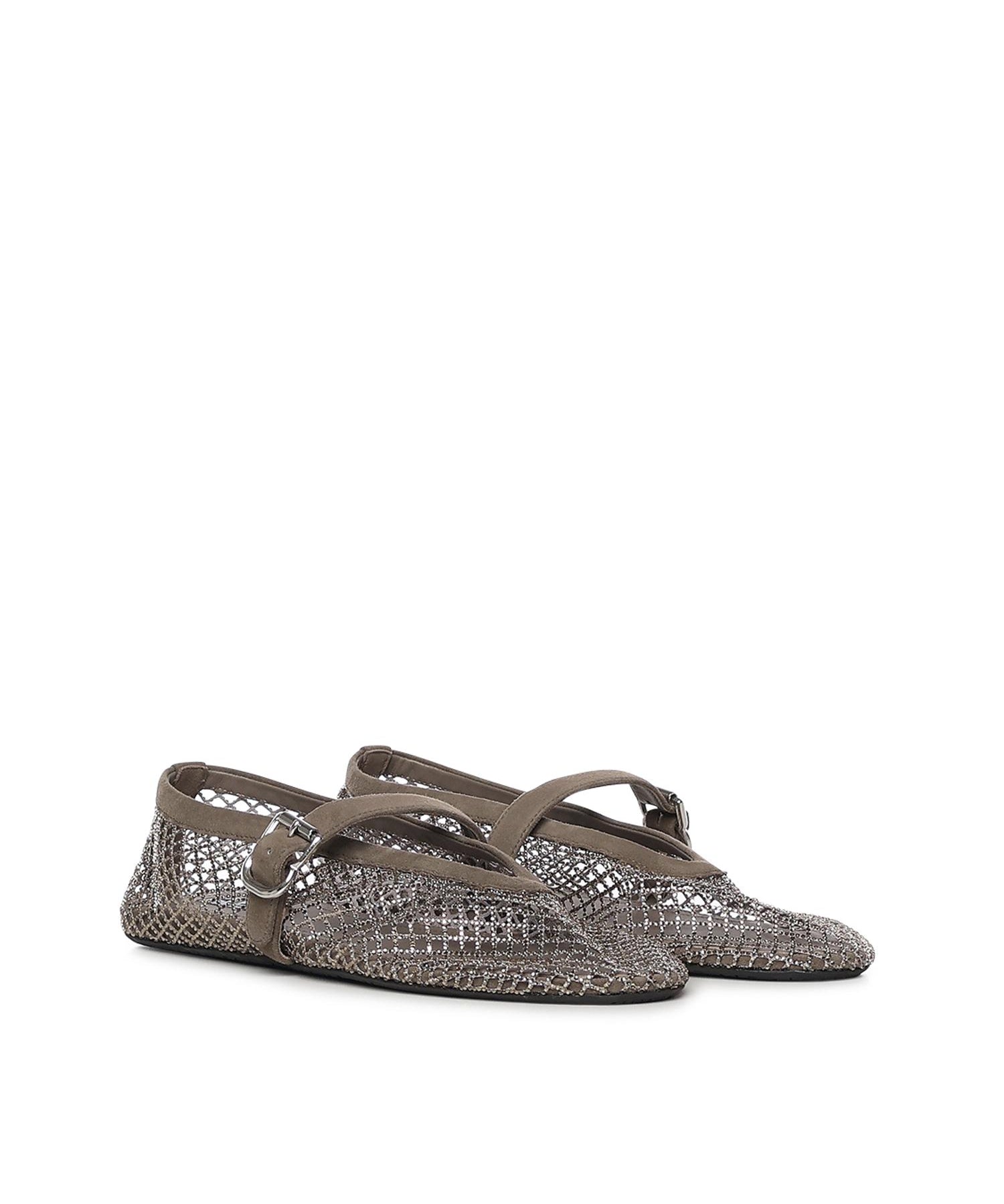Ballerine in rete con strass AA3A029A023 210 ALAIA 