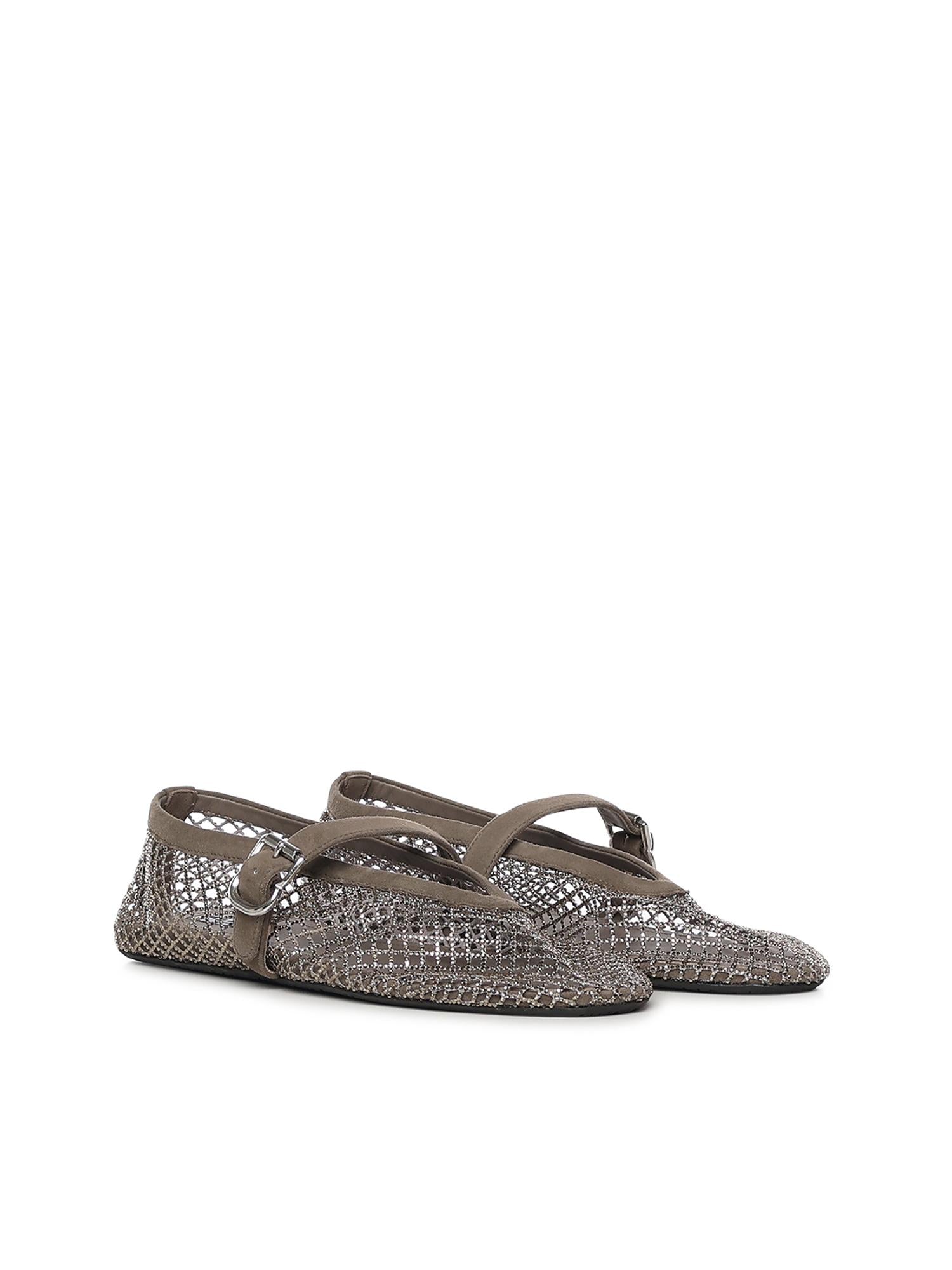 Ballerine in rete con strass AA3A029A023 210 ALAIA 