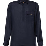 Camicia Rits in lino RITS BLU GALIANO 