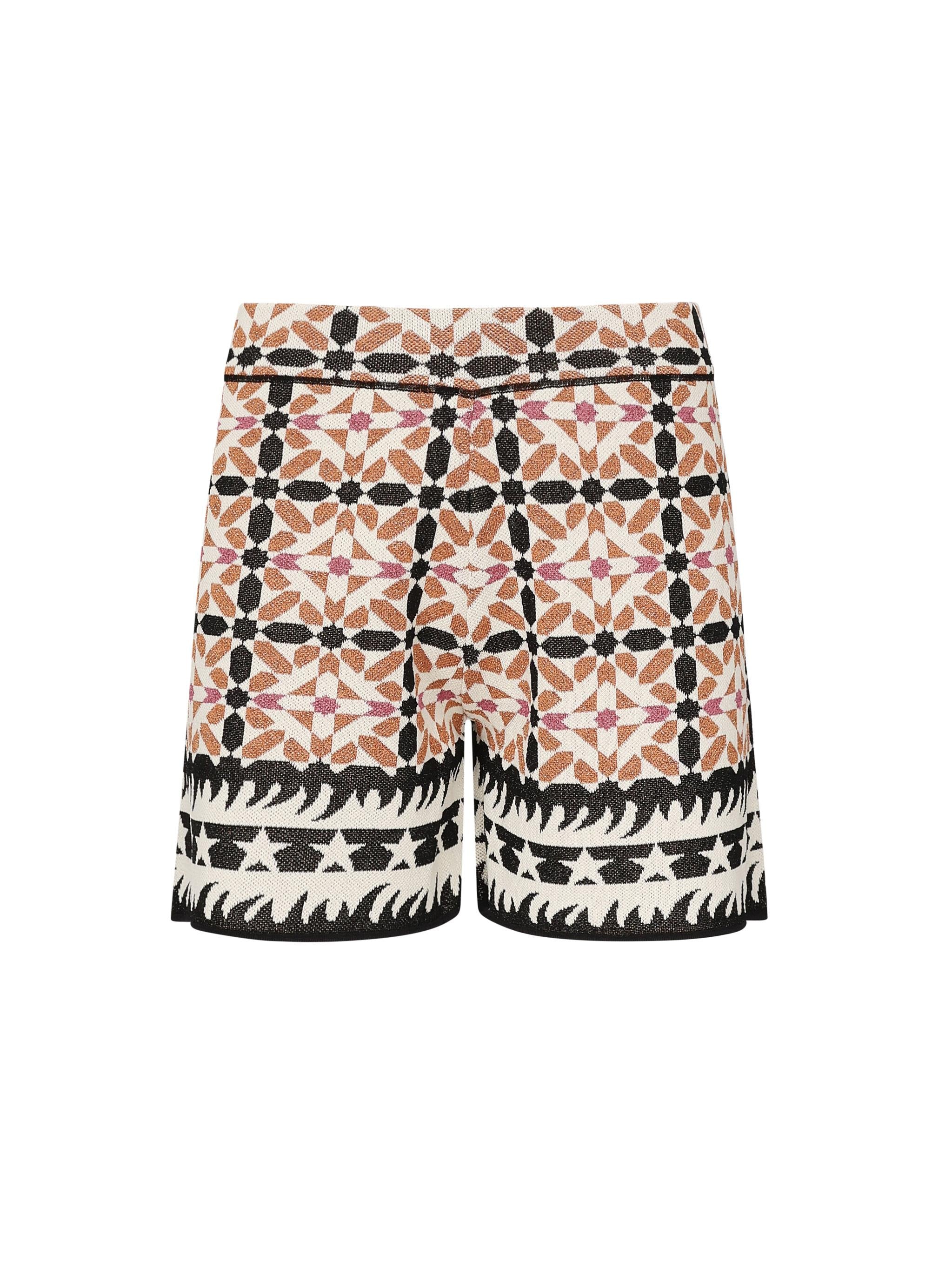 Shorts con pattern geometrico SHKD09007  INSPIRED BY AKEP 