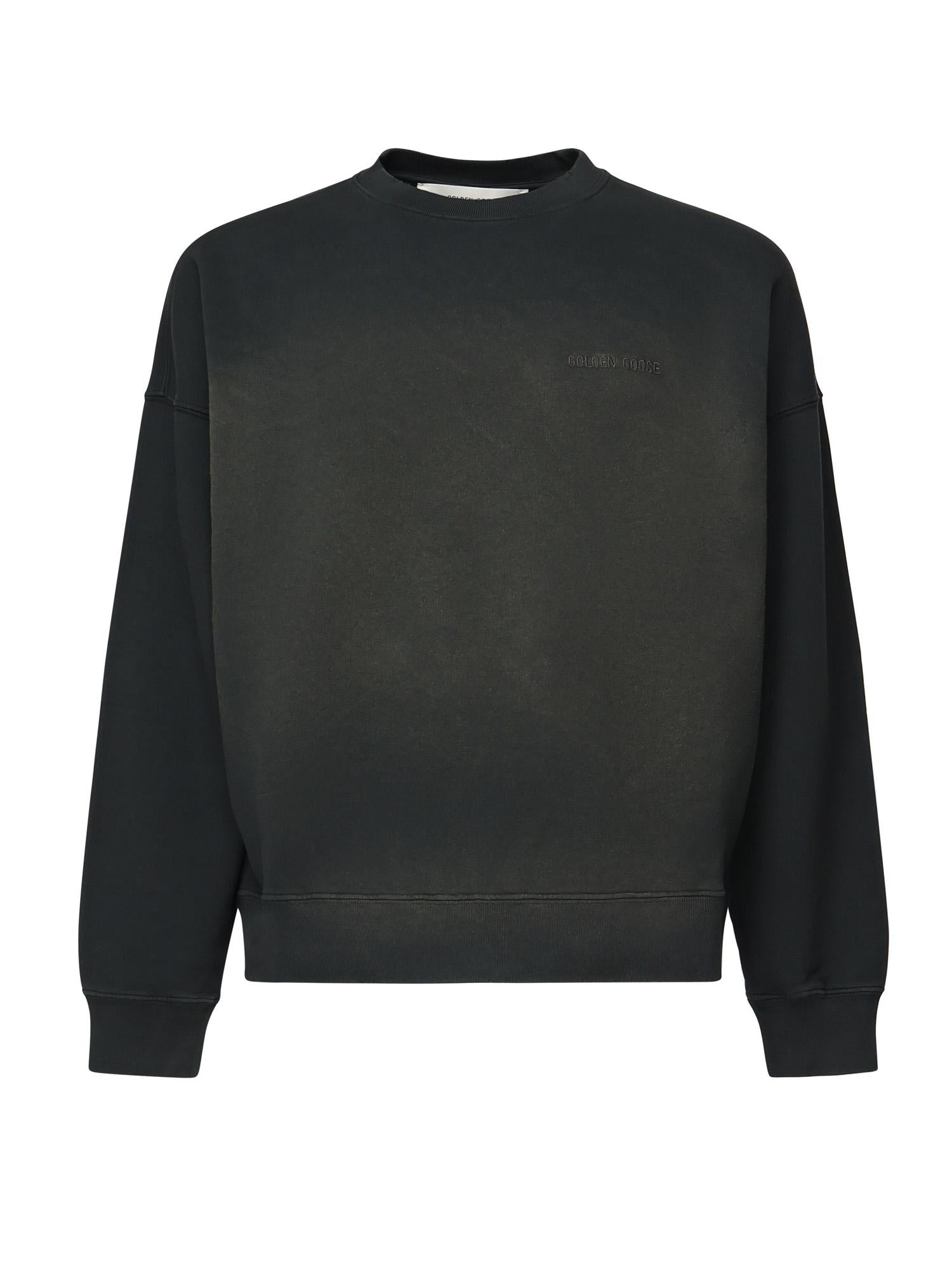 Felpa con ricamo logo GUP01938 P00214690498 GOLDEN GOOSE 