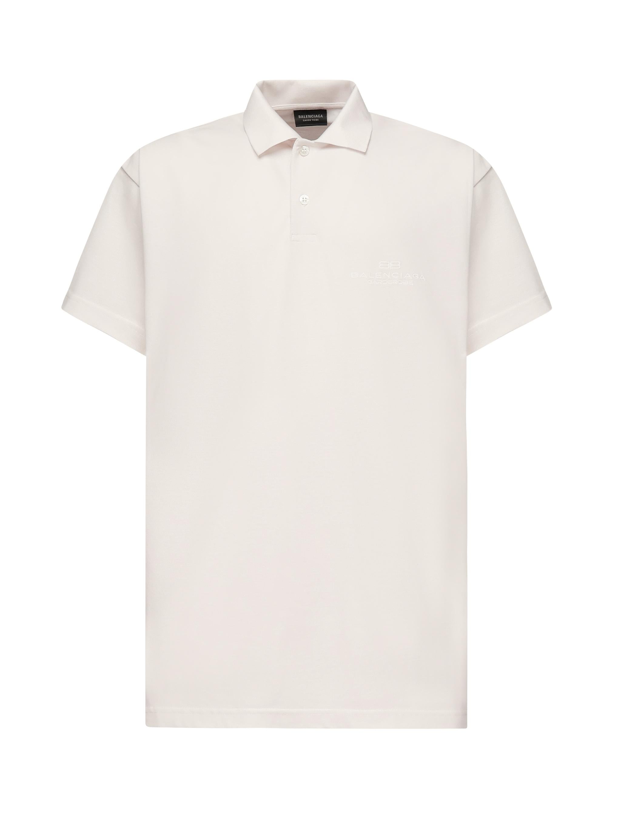 Polo Intertwined in piqué di cotone 813299 TRVW49012 BALENCIAGA 