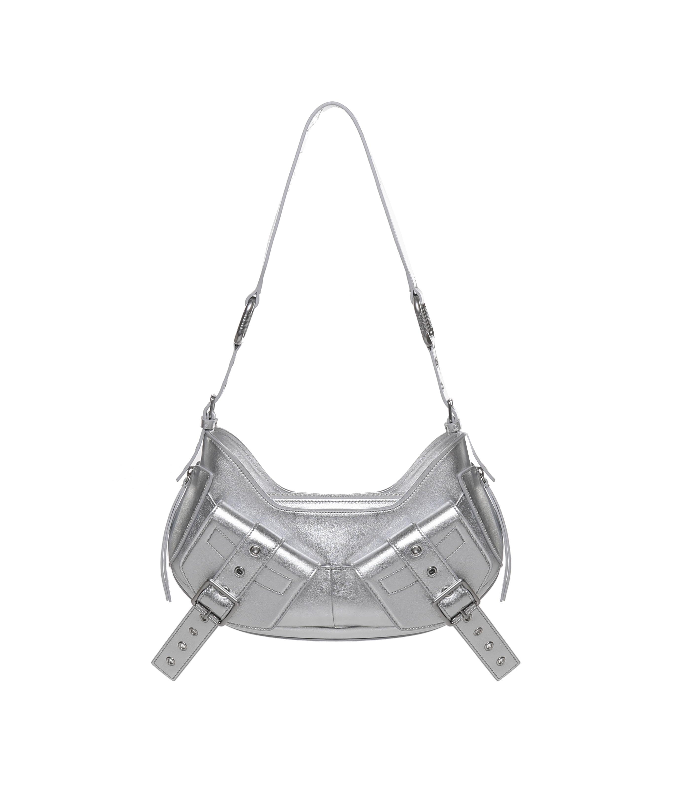 Borsa a spalla Y2K.001 FBBP70001LAM -ARGENTO/NICKEL BIASIA 
