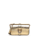 Borsa a spalla baby Love Bag One Slouchy in pelle laminata 105353 A2WDZZLQ PINKO 