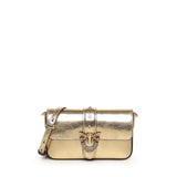 Borsa a spalla baby Love Bag One Slouchy in pelle laminata 105353 A2WDZZLQ PINKO 