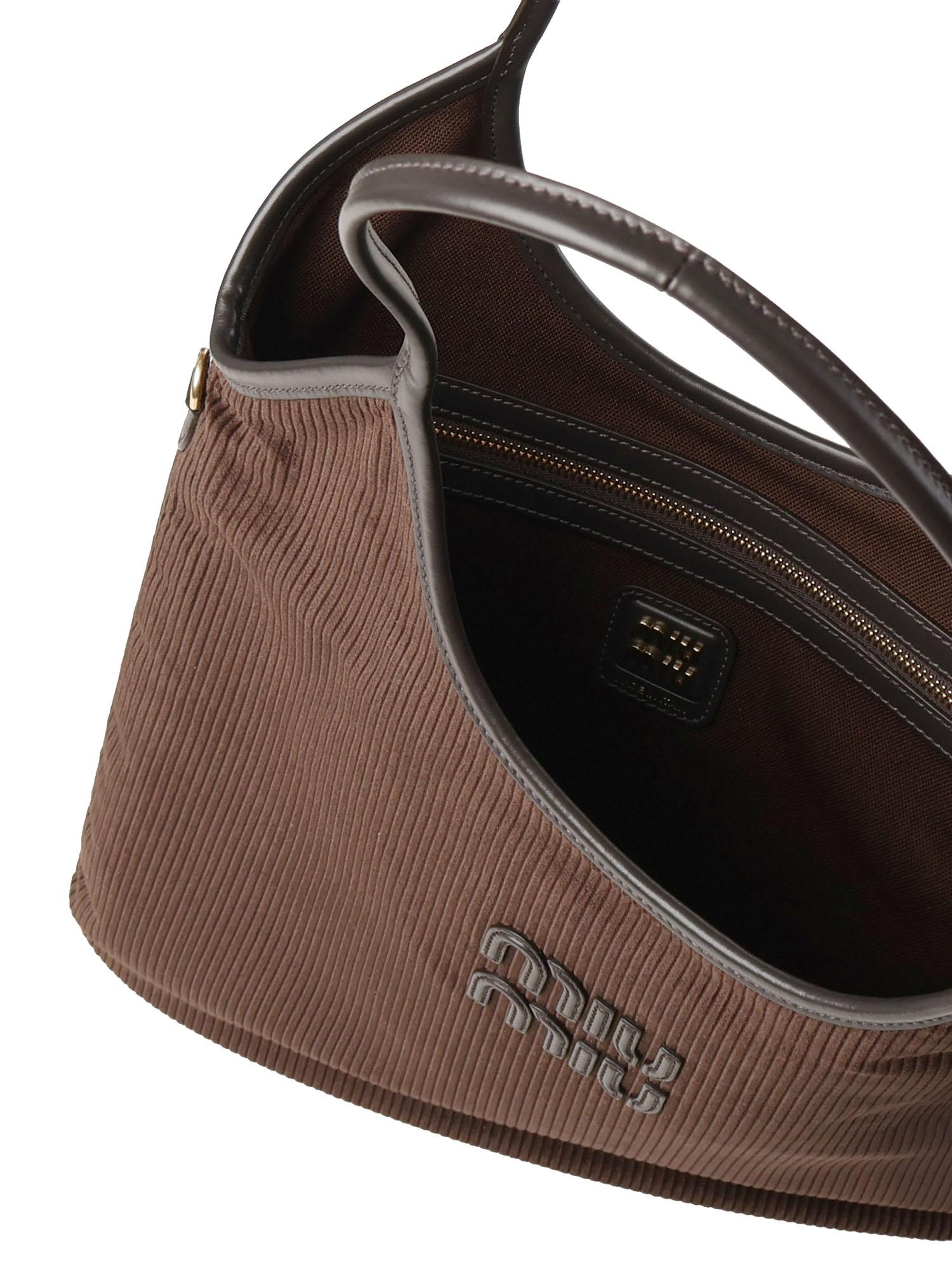 Borsa IVY in velluto 5BG231 AF81F0192 MIU MIU 