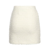 Minigonna in maglia bouclé<BR/> AW25028SK C SELF-PORTRAIT 