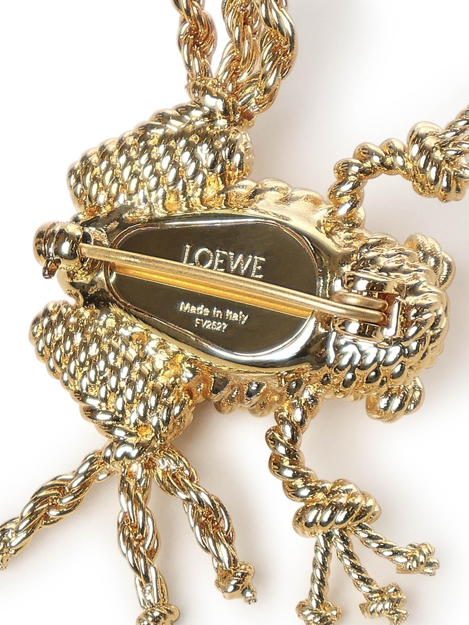 Spilla rana JJ38245X10 8130 LOEWE 