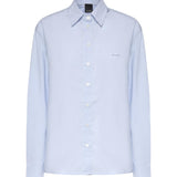 Camicia boxy in popeline 106248 A32LG50 PINKO 