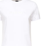 T-shirt con ricamo logo lettering 101752 A2RDZ04 PINKO 