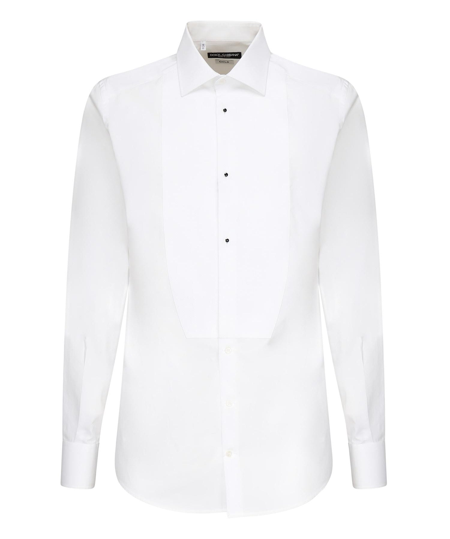 Camicia tuxedo in popeline di cotone G5EN5T GF217W0800 DOLCE & GABBANA 