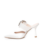 Mules Alena in satin ALENA RASOBIANCO GIULIANO GALIANO 