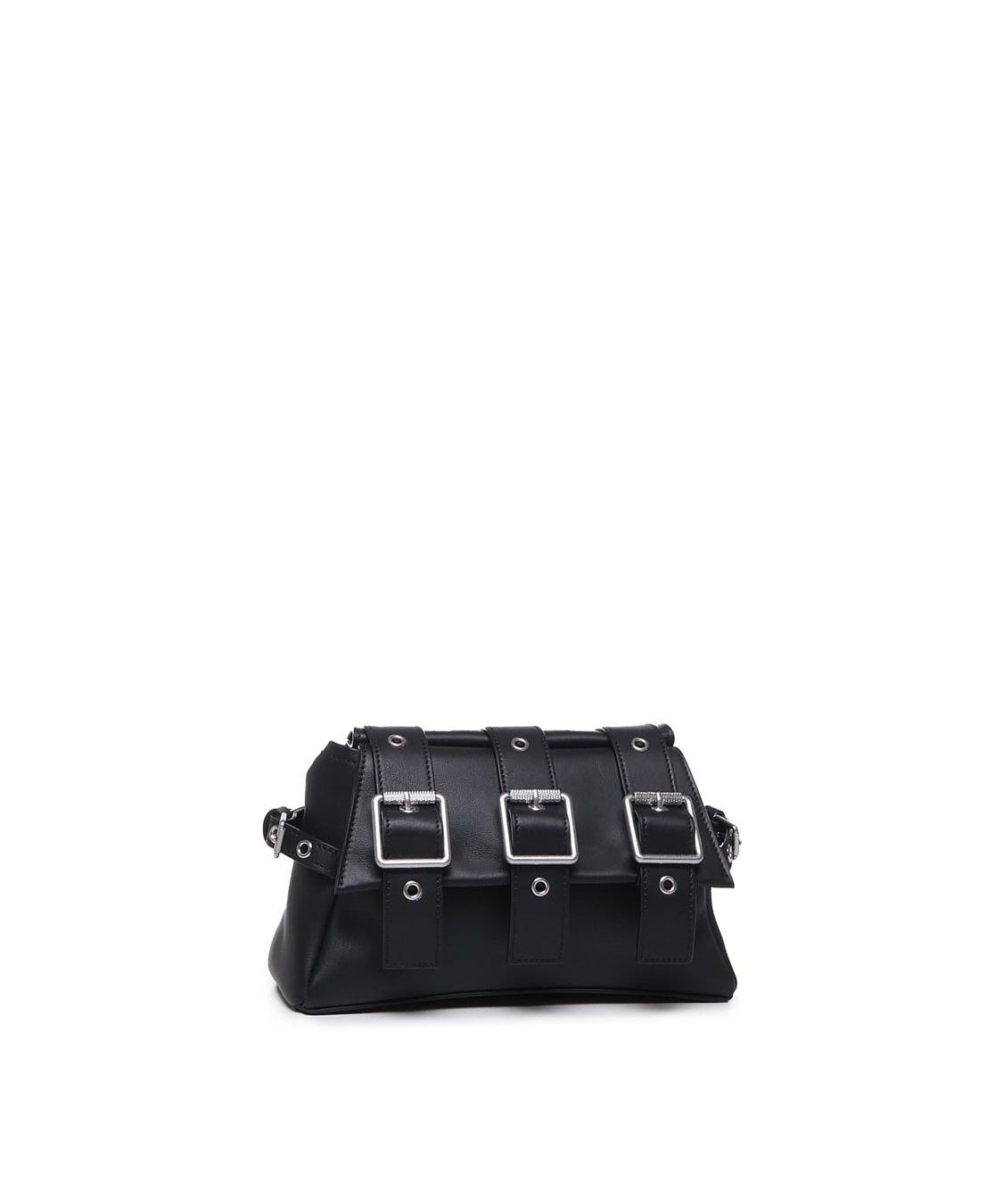 Borsa a tracolla y2k008 in pelle bovina FBBP70008NAP -NERO/NICKEL BIASIA 