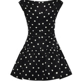 Mini abito in cotone a pois RS26209S B SELF-PORTRAIT 