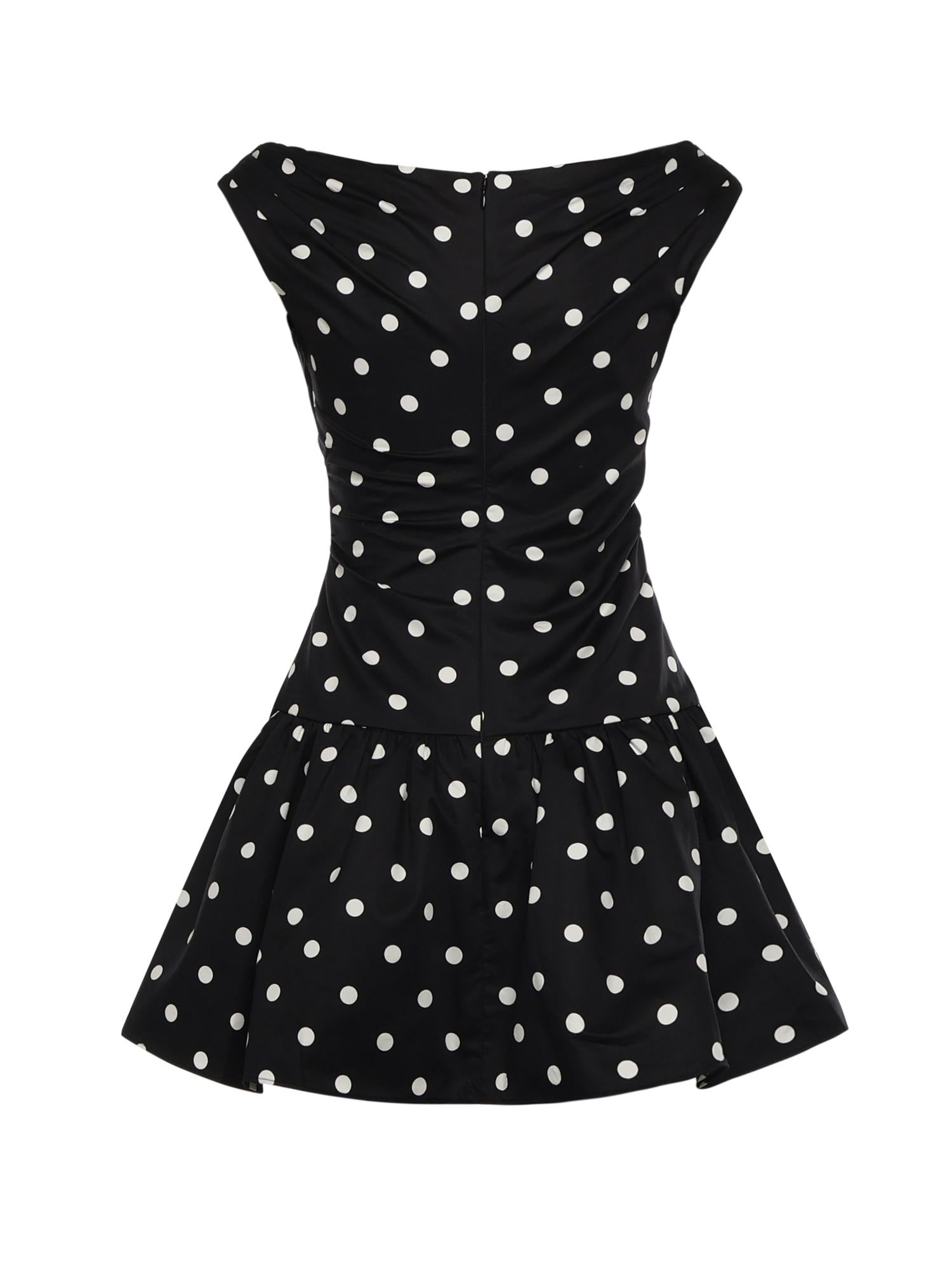 Mini abito in cotone a pois RS26209S B SELF-PORTRAIT 