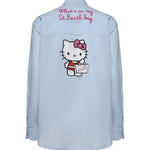 Camicia Brigitte con stampa Hello Kitty in popeline BRIG005 01924L MC2 SAINT BARTH 