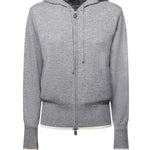 Cardigan con zip in lana e cashmere 105491 A2Q9II2 PINKO 