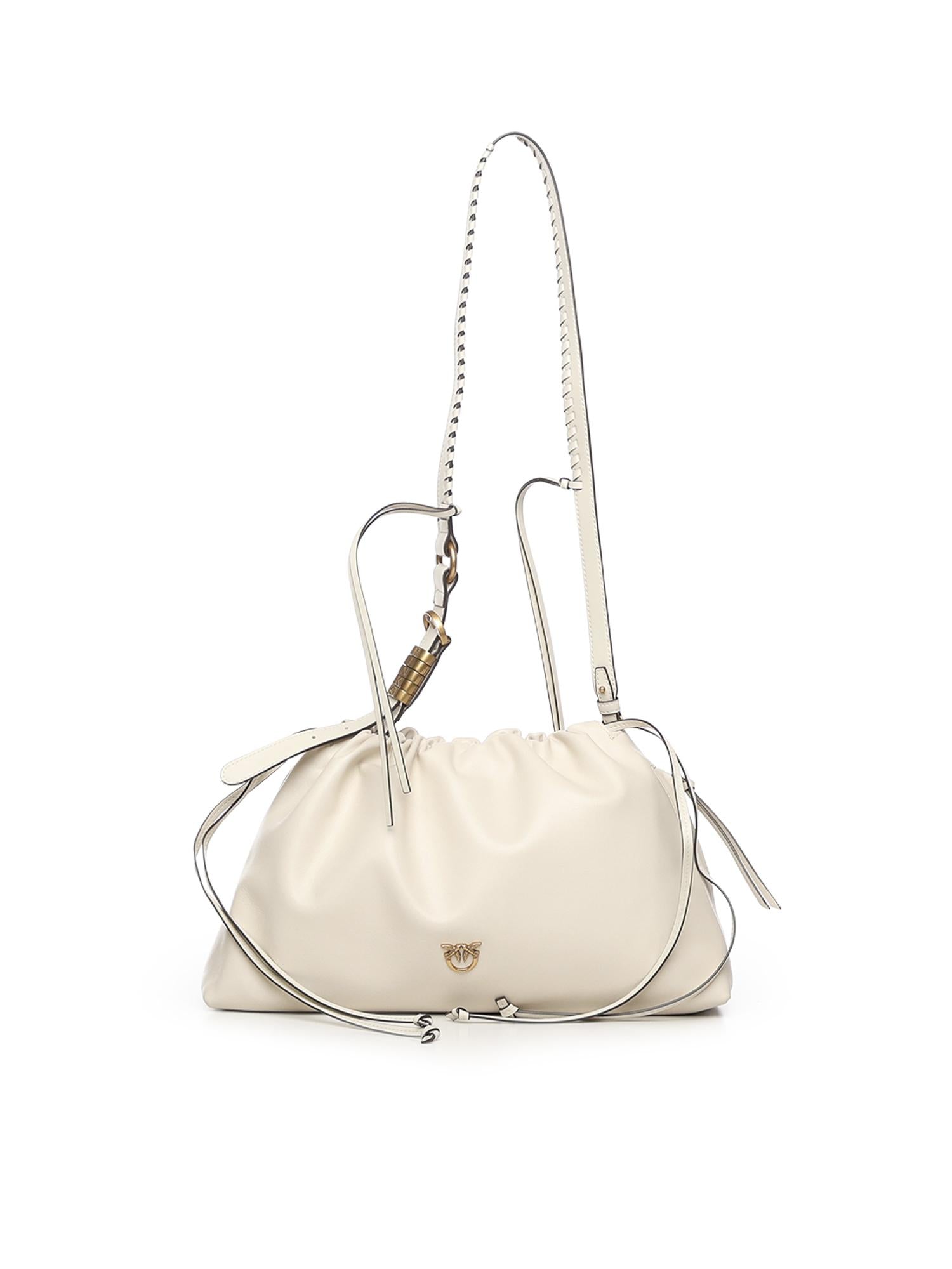 Borsa Clutch a spalla grande in pelle<BR/> 105825 A0QOZ14Q PINKO 