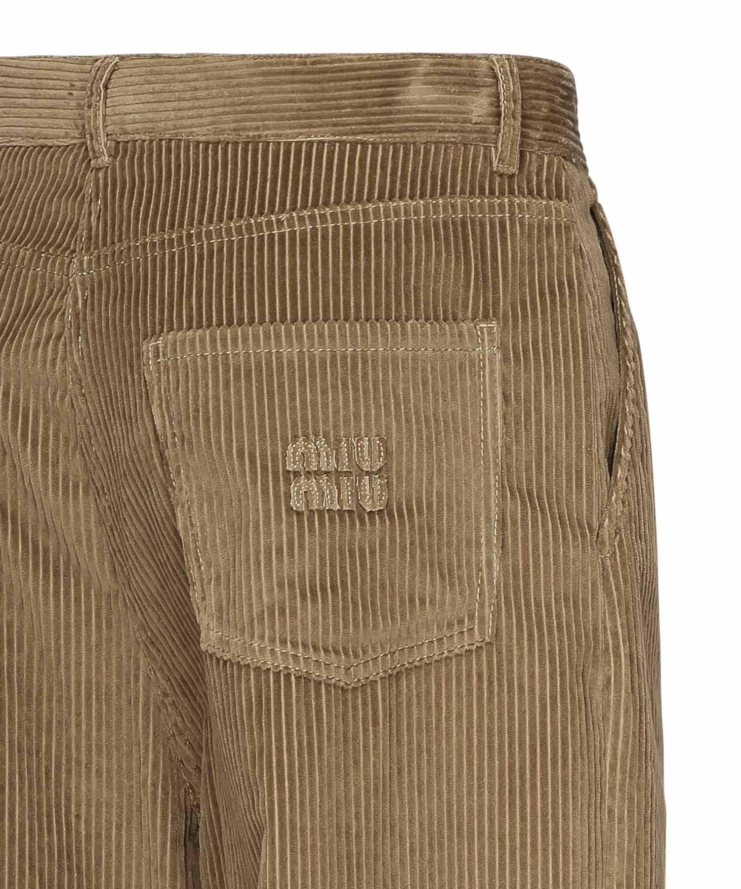 Pantaloni con logo MP1915 15PWF0594 MIU MIU 
