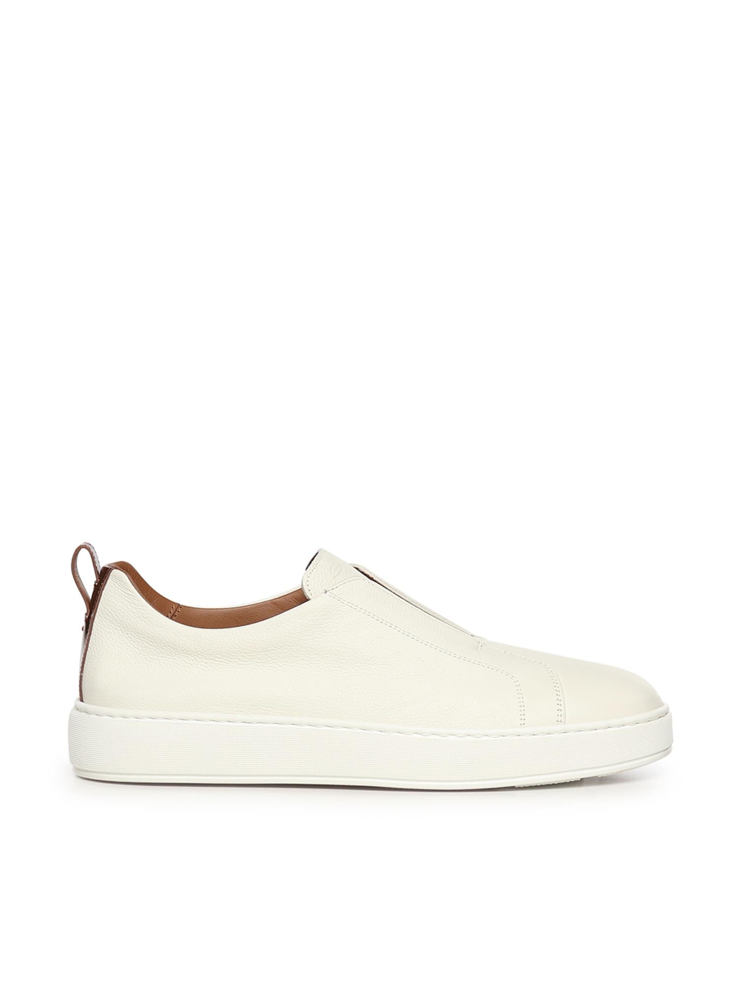 Sneaker slip-on in pelle bottolata MBCD21995BART LLDI50 SANTONI 