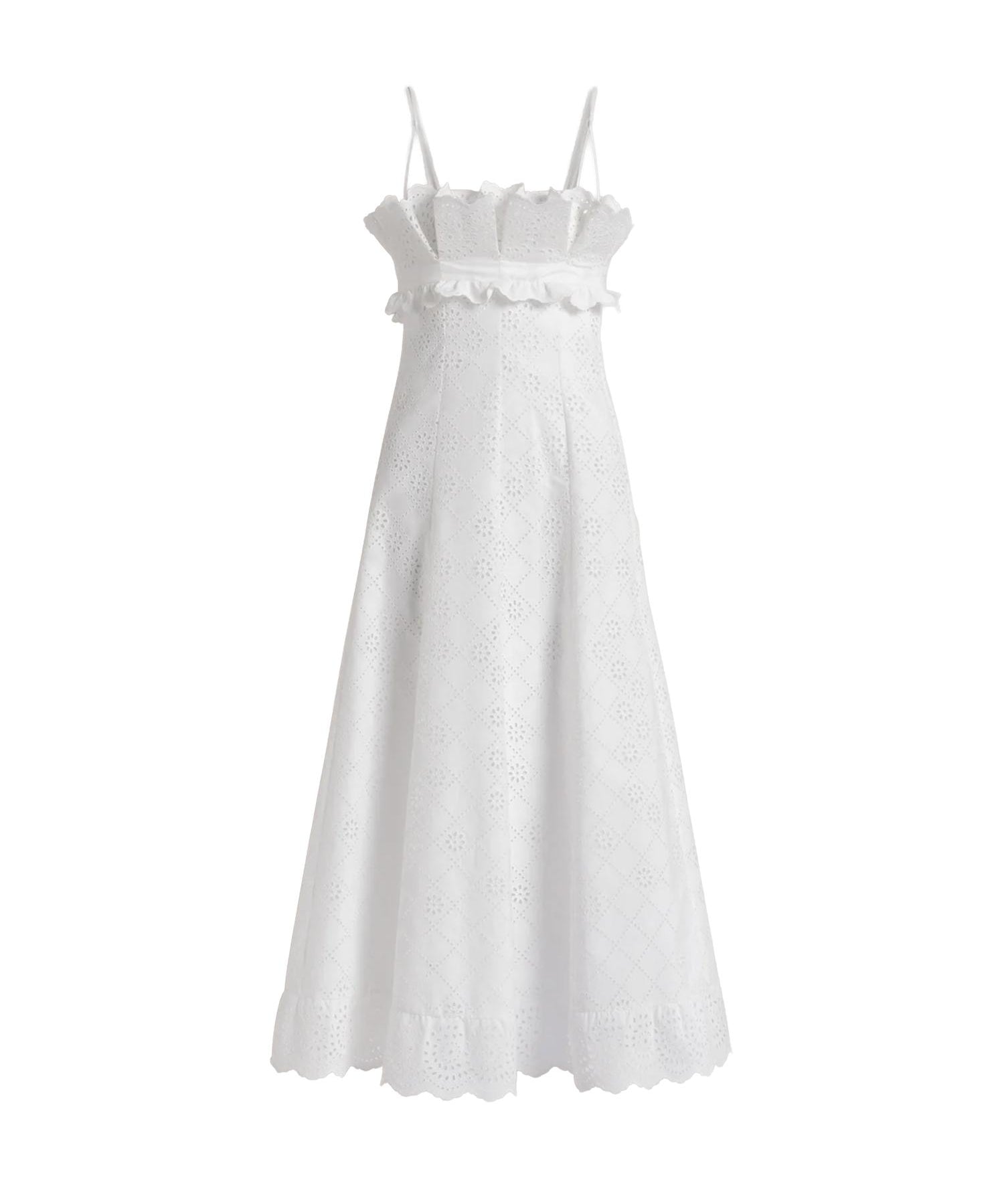 Abito midi in pizzo Sangallo A04451622 0002 ALBERTA FERRETTI 