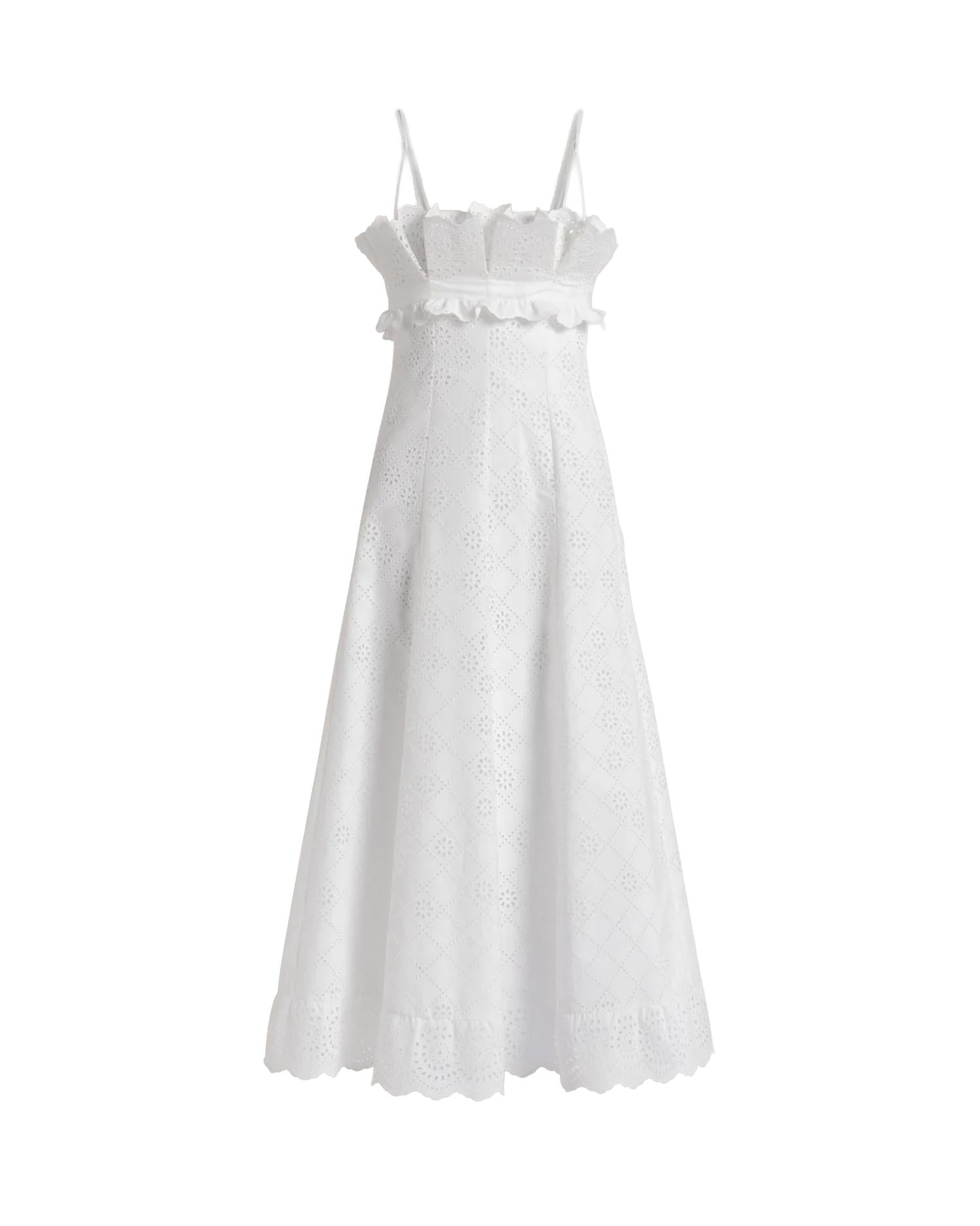 Abito midi in pizzo Sangallo A04451622 0002 ALBERTA FERRETTI 
