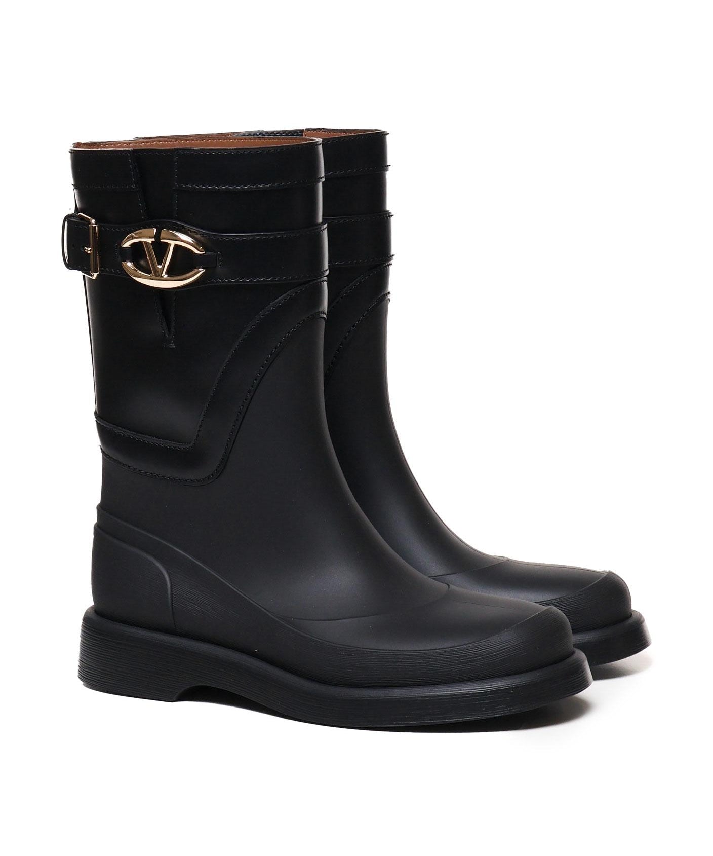 Stivali in pelle Vlogo The bold edition rainboots 5W2S0JU8 HEX0NO VALENTINO GARAVANI 