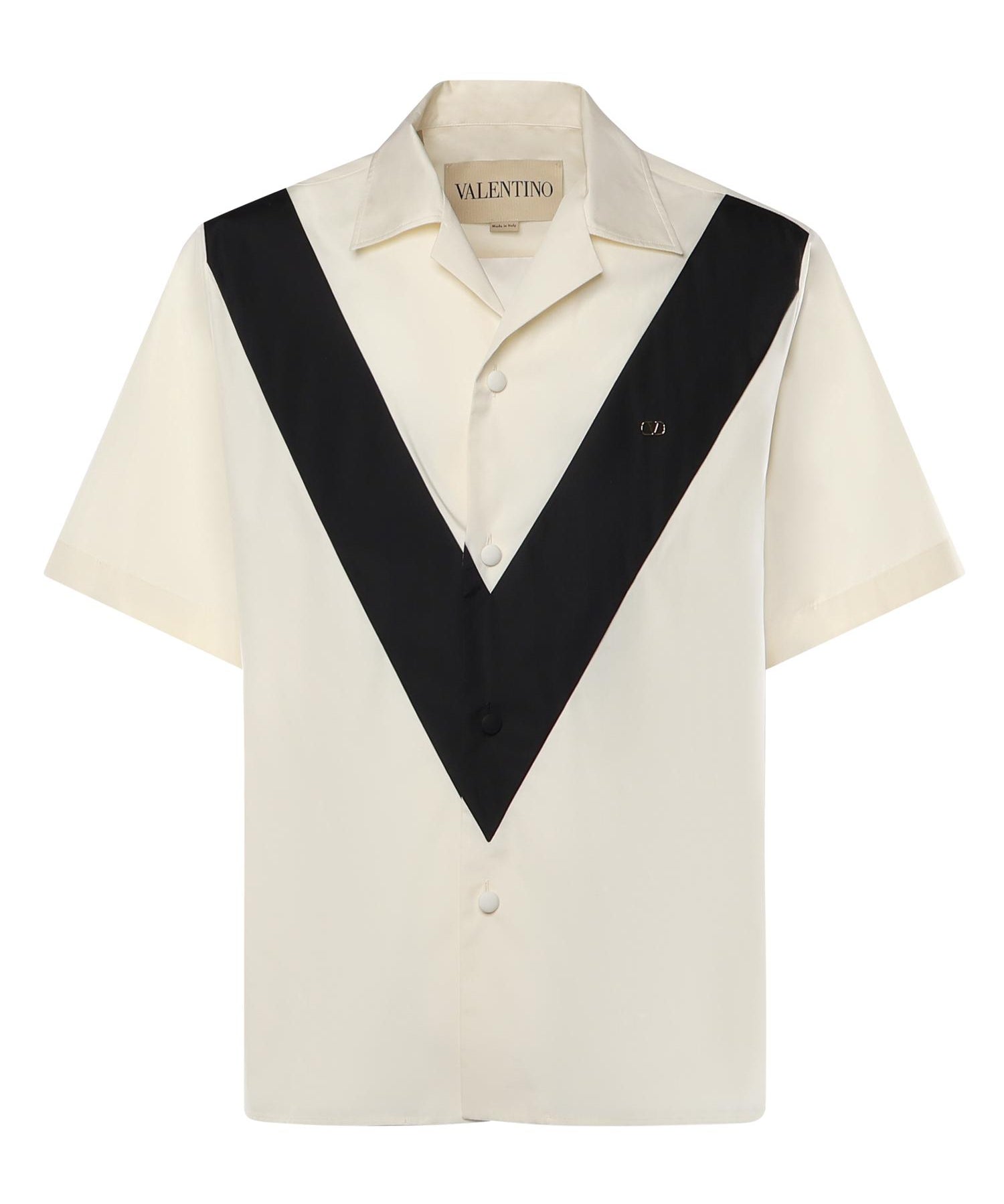 Camicia bowling in popeline di cotone 8V3AAV11 B570AN VALENTINO GARAVANI 