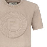 T-shirt cropped con logo<BR/> FS9715 ASNIF1RX7 FENDI 